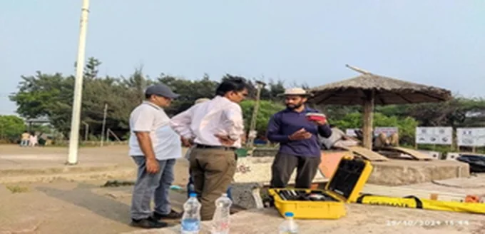Field verification with GSI officials