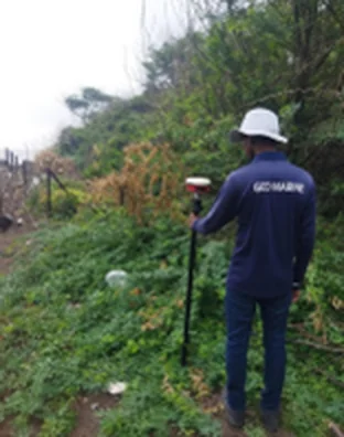 Topographic survey and borehole fixing