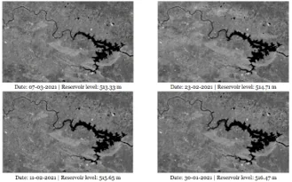 SAR imagery of a reservoir